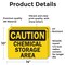 Signmission Chemical Storage OSHA Caution Sign, Vinyl Decal, 14in W x 10in L, 2PK OS-2PACK-CS-D-1014-L-19124 - alternate 4